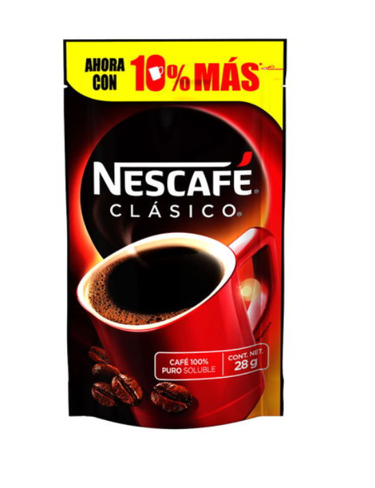 Caja café Nescafé doy pack 28G/24P - SCG