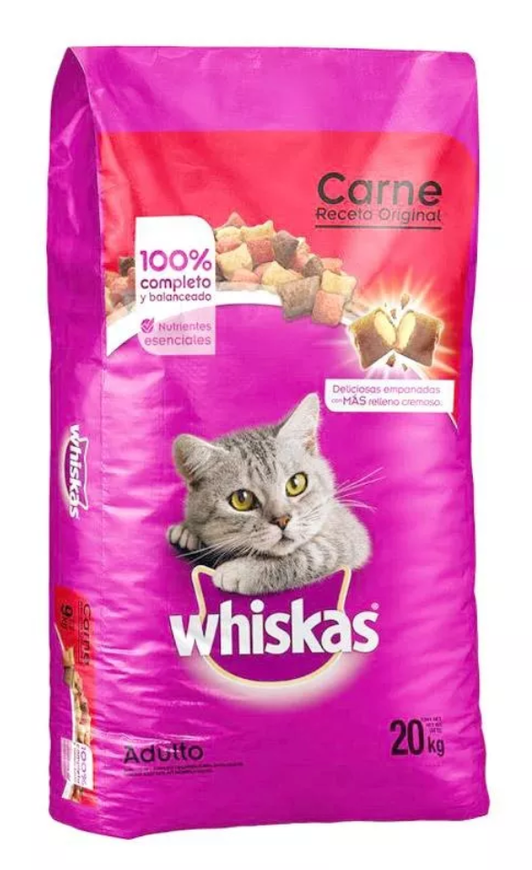 Bulto alimento para gato Whiskas Original en croquetas 20K - SCG