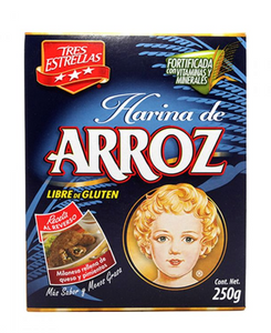 Caja harina de arroz Tres Estrellas 250grs/18P