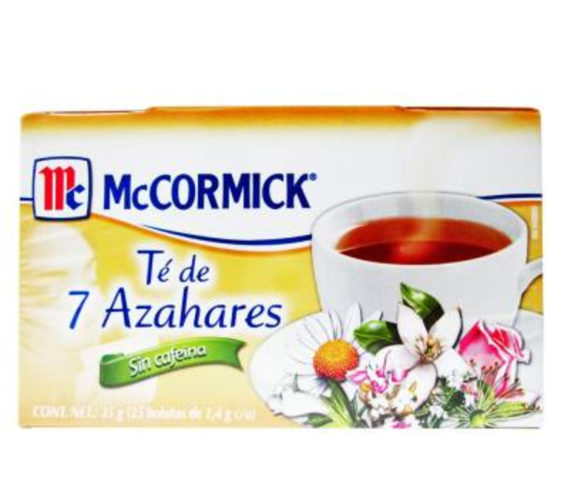 Caja Té 7 Azahares Mccormick 25S/24P