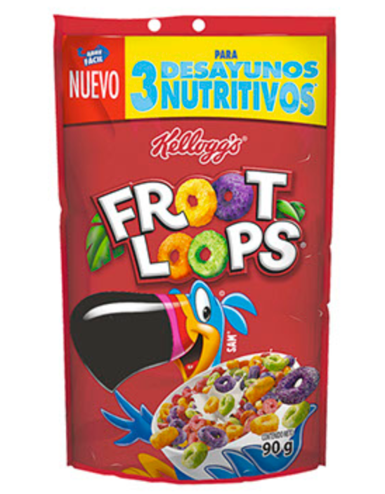 Caja cereal Froot Loops econopak  90G/14P