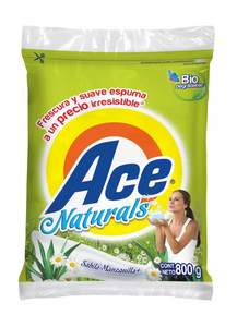 Caja Detergente Ace Naturals 800G/14P - SCG