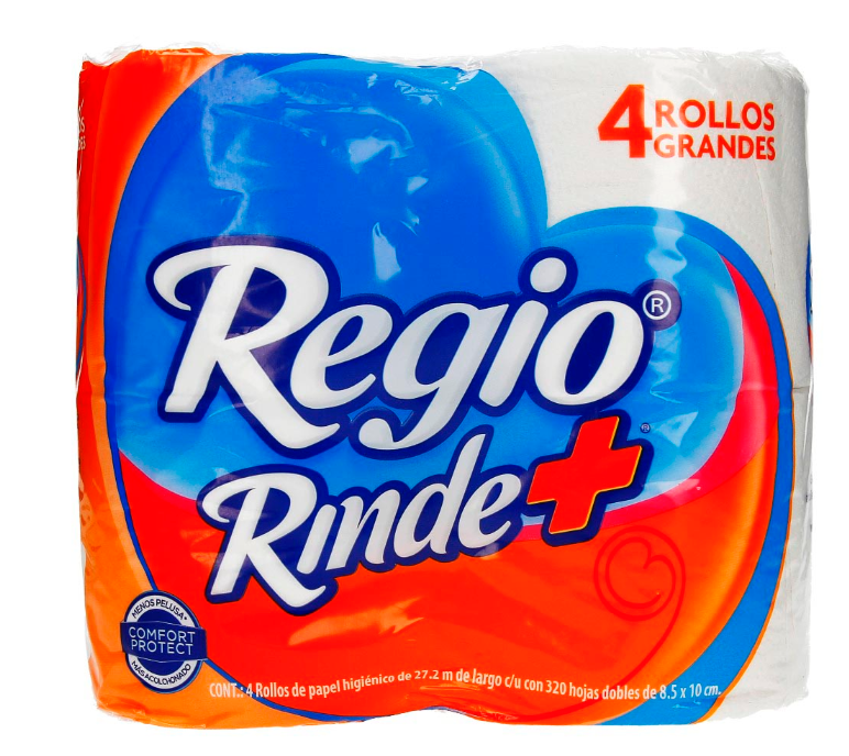 Bulto de papel higiénico Regio 16p/4r/400h