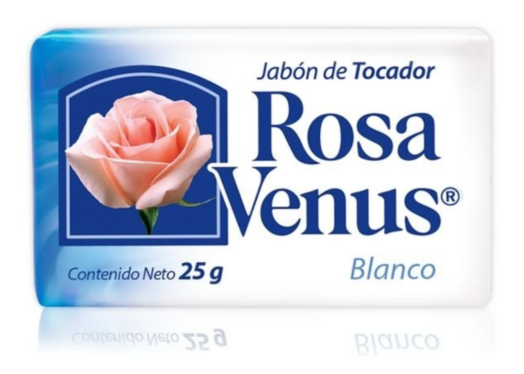 Media Caja Jabón de Tocador Rosa Venus Blanco 25G/120P
