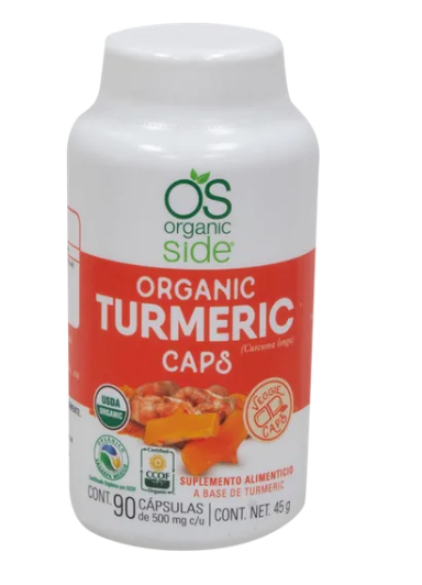 Organic Side Turmeric 90P - KOZ