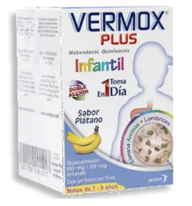 Vermox Plus Infantil Antiparasitos 60Mg 2P/10M - KOZ