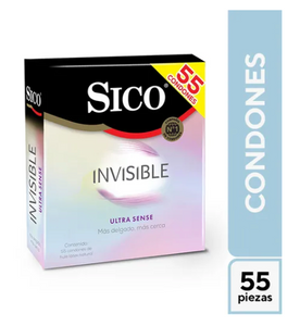 Condones Sico Invisible Ultra Sense 55P - KOZ