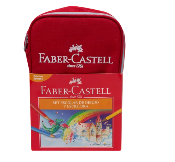 Faber-Castell estuche escolar 34P - KOZ
