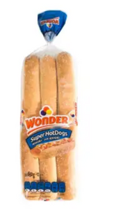Pan para Hotdogs Wonder Super Hot Dog con Ajonjolí 12 Pzas - ZK