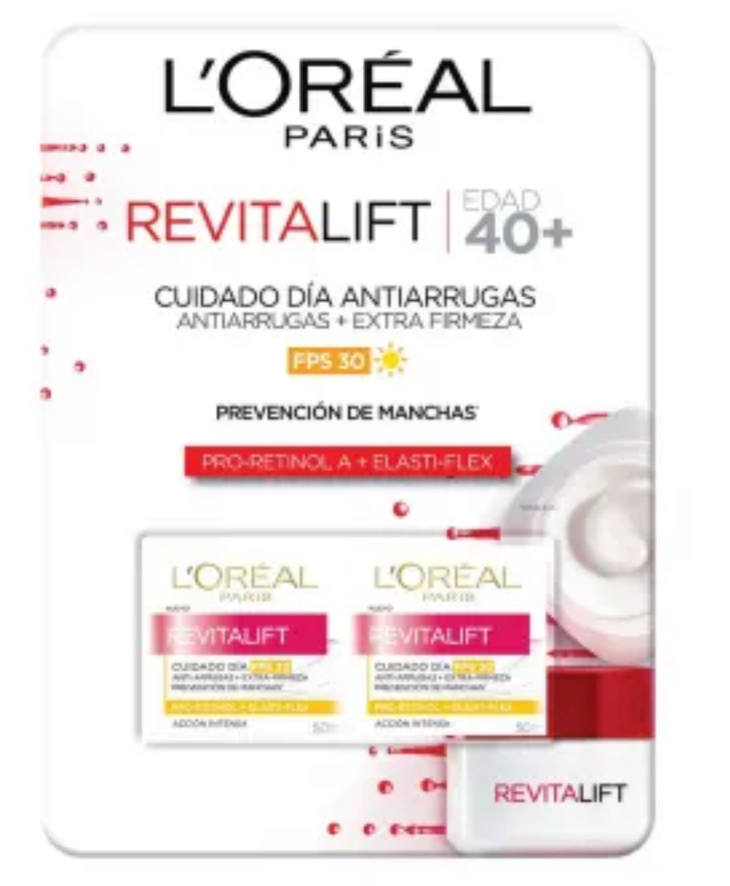 Crema Facial L'Oréal Revitalift 40+ Anti Arrugas 2P/50M - ZK