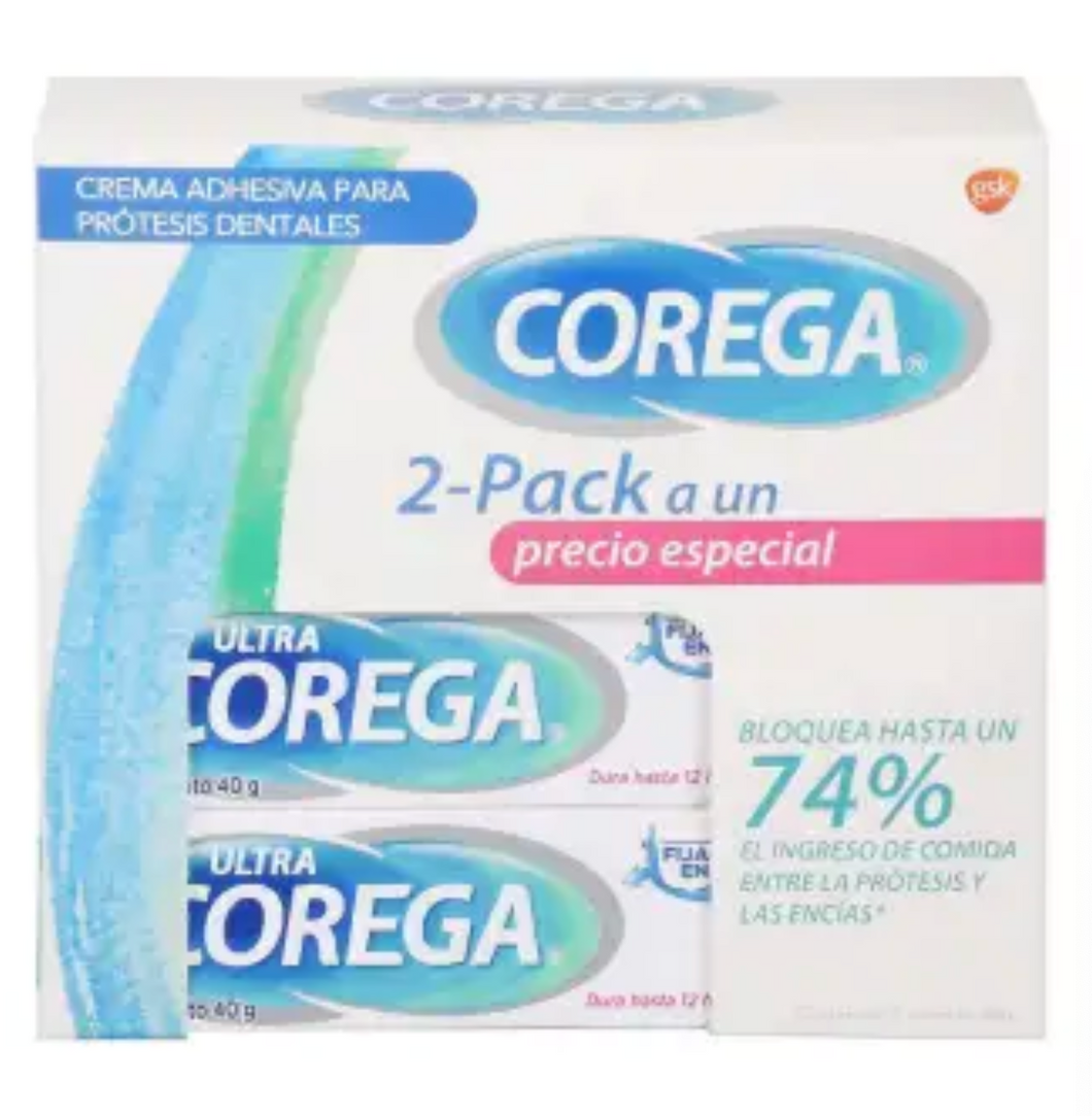 Crema Adhesiva para Prótesis Dentales Corega 2T/40G - ZK