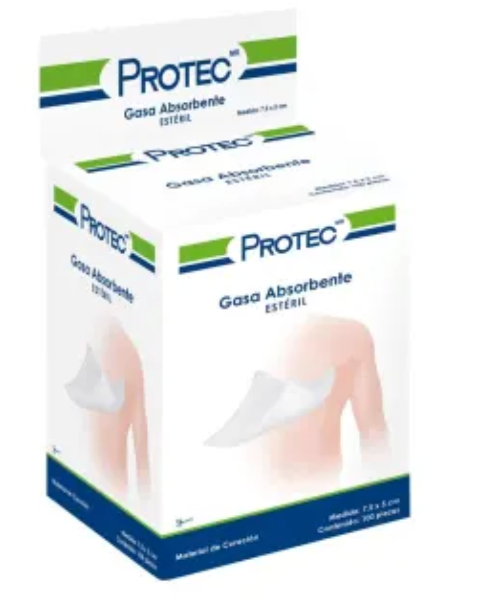 Gasas Absorbentes Protec Estériles 7.5x5 cm 100P - ZK