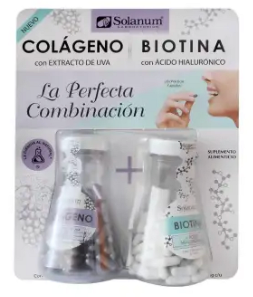Colágeno y Biotina Solanum 2P/100C - ZK