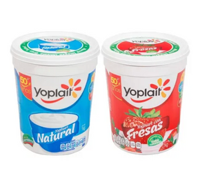 Yogurt Yoplait Natural y Fresa 2P/1K - KOZ