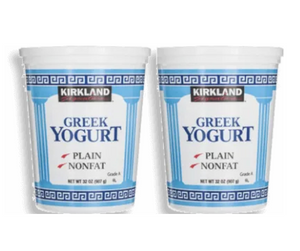 Yoghurt griego Natural Sin grasa Kirkland Signature 907G/2P - KOZ