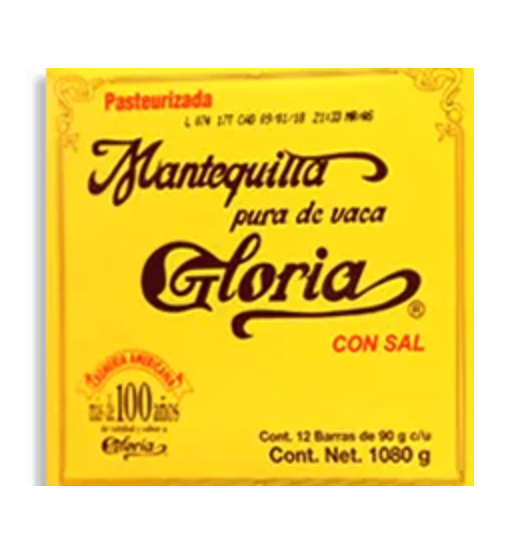 Mantequilla Con Sal Gloria 12P/90G - KOZ