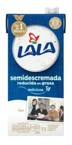 Caja Leche Lala Semidescremada 1L/12P - SCG