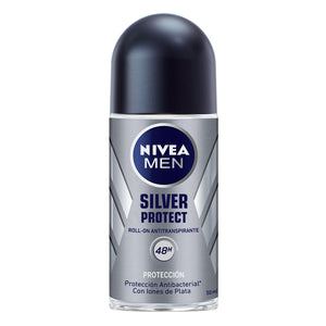 Caja Desodorante Hombre Nivea Roll On Silver Protect 50M/12P