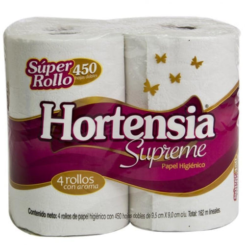 Bulto Papel Higiénico Hortensia H Rosa 450H/20P/4R - SCG
