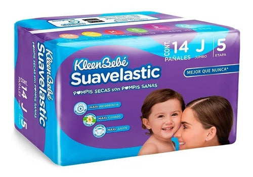 Caja de pañales Suavelastic Max Jumbo 14P/6B