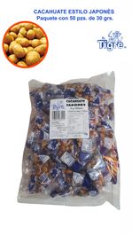 Caja cacahuate japonés El Tigre 10B/50S/30G - SCG