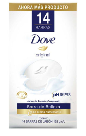Jabón en Barra Dove Original 14 Pzas de 135 Gr - ZK