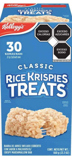 Barras de Arroz Kellogg's Rice Krispies Treats Sabor Malvavisco 30P -  ZK
