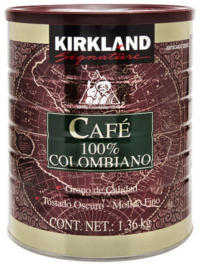 Kirkland Signature café molido 100% colombiano 1.36K - KOZ
