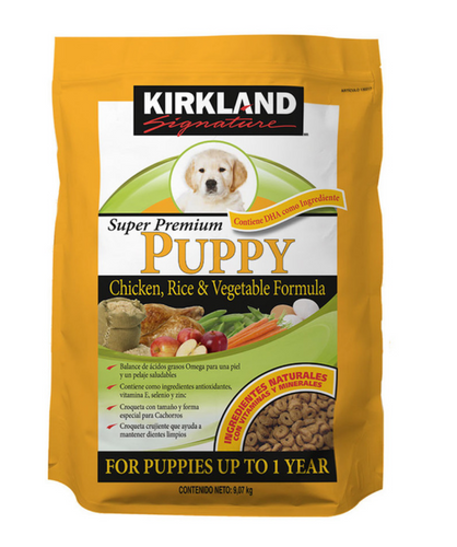 Kirkland Signature alimento para cachorro pollo y arroz 9.07K - KOZ