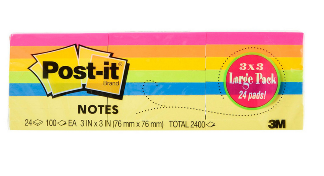 Post-it notas adhesivas 76 x 76mm 24/100H - KOZ
