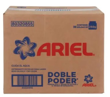 Caja Detergente Ariel 250G/36B - SCG