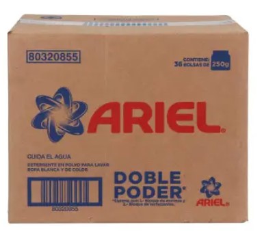 Caja Detergente Ariel 250G/36B
