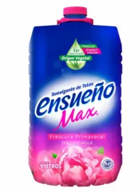 Suavizante de Telas Ensueño Frescura Primaveral 9 L - ZK