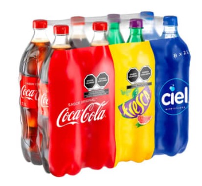 Refresco Coca Cola Fiesta Pack Surtidos 8 pzas de 2 l - ZK