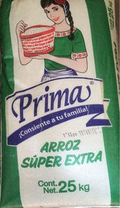 ARROZ PRIMA 1/25 KG GRANEL