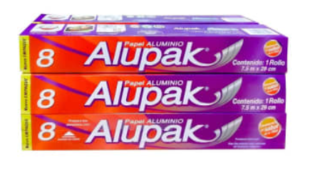 Papel Aluminio Alupack 6 Pzas de 7.5 m - ZK