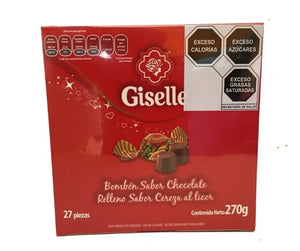 Caja chocolate Giselle cereza 10B/27P- SCG