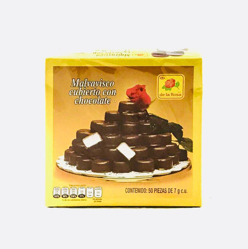 Caja bombón con chocolate La Rosa con 20 paquetes de 50 piezas-ML