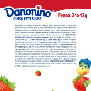 Danonino Queso Petit Sabor Fresa 24P/42G - ZK