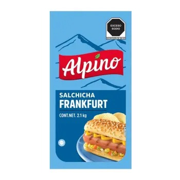 Salchicha de Pavo Alpino Frankfurt 2.1 Kg - ZK