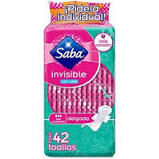Caja toalla femenina Saba invisible C/A despachador 6C/42P