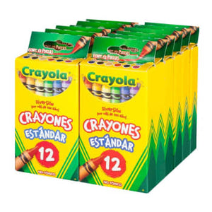 Crayones Crayola 12 Paquetes de 12 pzas - ZK