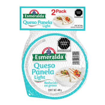 Queso Panela Esmeralda Light 2 Pzas de 400 Gr - ZK