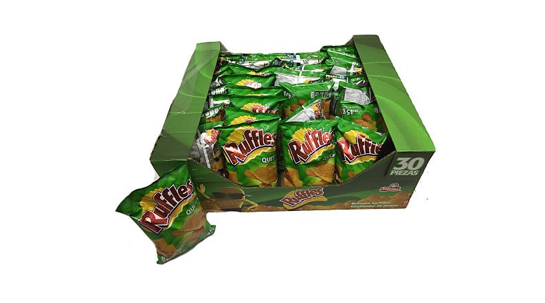 Caja papas Sabritas Ruffles Queso Pack 30P