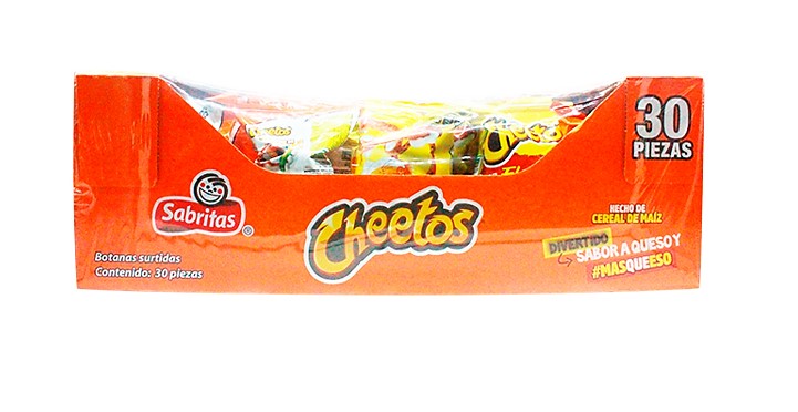 Caja papas Sabritas Cheetos Pack 30P