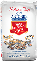 Paquete Harina de Trigo Tres Estrellas 1K/10P - SCG