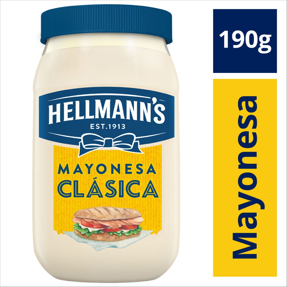 Caja Mayonesa Hellmans clasica 190G/24P
