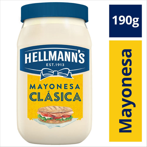 Media Caja Mayonesa Hellmans clasica 190G/12P