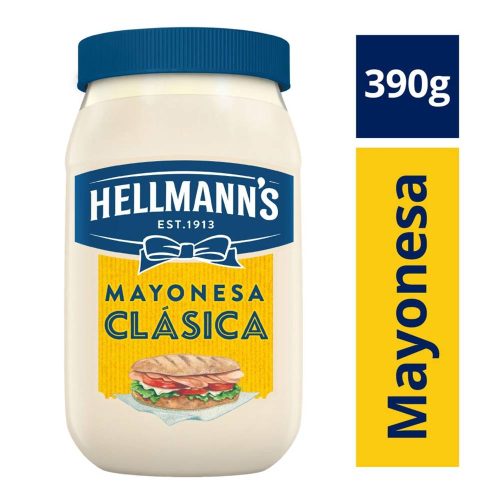 Media Caja Mayonesa Hellmans clasica 390G/6P