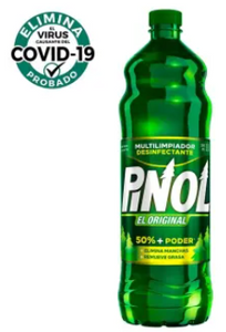 Multilimpiador Desinfectante Pinol El Original 8 Pzas de 1 L - ZK
